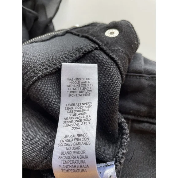 Good American Fit For Success Short Sleeve Black Denim Jumpsuit Sz 0 - Picture 11 of 11